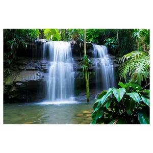 Waterfall In Exotic Location PNG Vuq43 PNG