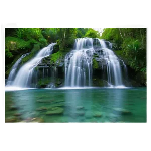 Waterfall Scenery PNG 05212024