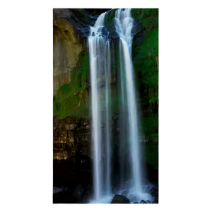 Waterfall Under Moonlight Png 6 PNG image