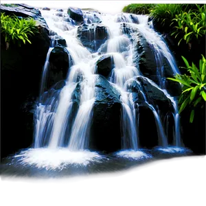 Waterfall View PNG 06252024