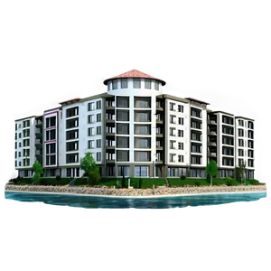 Waterfront Apartment Scene PNG Wdu PNG