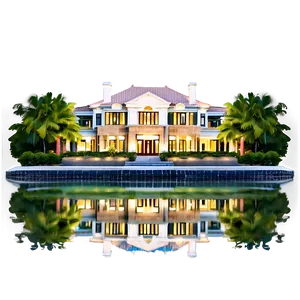 Waterfront Mansion View Png 94 PNG image