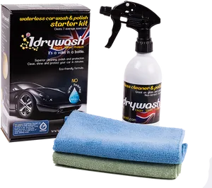 Waterless Car Wash Kit Product Display PNG image
