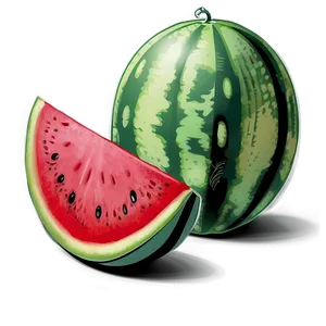 Watermelon Drawing PNG Pdr