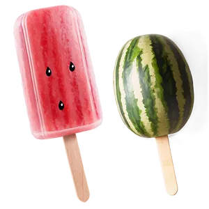 Watermelon Popsicle PNG Ldr PNG