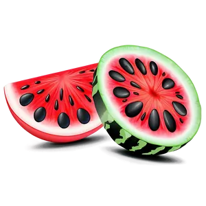 Watermelon Seed Art PNG Eiv