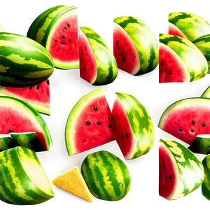 Watermelon Slice Cutout PNG 06132024