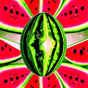 Watermelon Slice Silhouette PNG 06132024