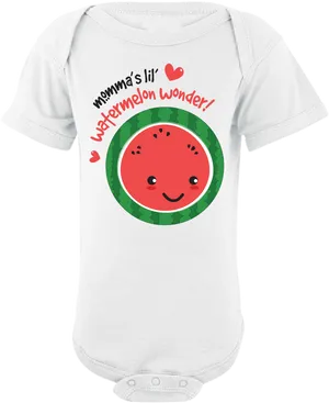 Watermelon Wonder Baby Onesie PNG