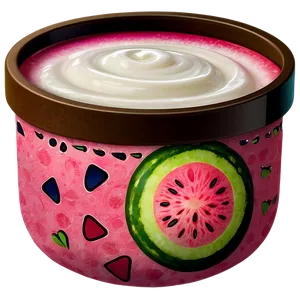 Watermelon Yogurt Png Gcp PNG image