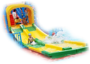 Waterpark Fun Slide Action PNG image