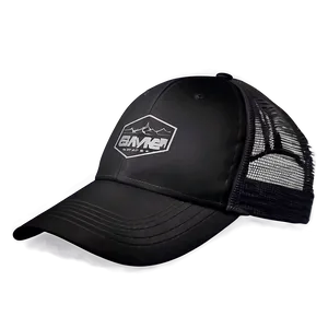 Waterproof Black Trucker Hat PNG 06282024