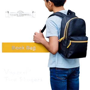 Waterproof Book Bag For Students Png 06282024 PNG image