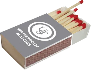 Waterproof Matches Box PNG image