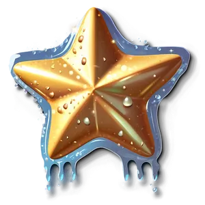 Waterproof Star Sticker PNG Vww47 PNG