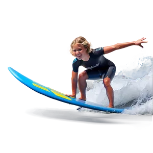 Wave Riding Surfer Png 06212024 PNG image