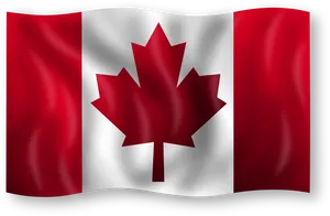 Waving Canada Flag PNG image