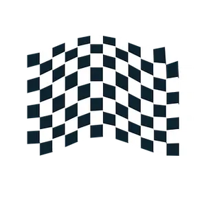 Waving Checkered Flag Graphic PNG image