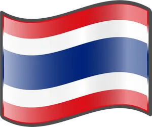 Waving Flagof Thailand PNG image