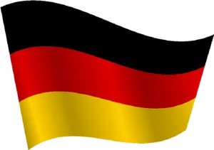 Waving Germany Flag Graphic PNG image