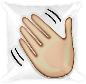 Waving Hand Pillow Emoji PNG image