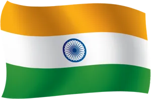 Waving Indian Flag PNG image