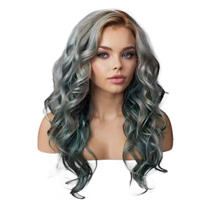 Wavy Hair A PNG image