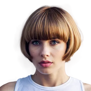 Wavy Hair Bowl Cut PNG Iom PNG