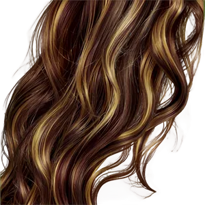 Wavy Hair Highlights Png 63 PNG image