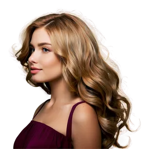 Wavy Hair With Flowers Png 06272024 PNG image