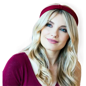 Wavy Hair With Headband PNG 06272024