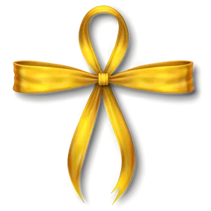 Wavy Yellow Ribbon PNG 06262024