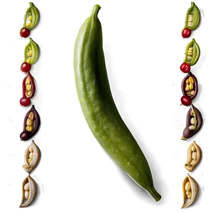 Wax Bean Vegetable PNG Lcd PNG