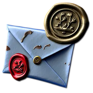 Wax Seal Envelope PNG 06132024