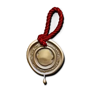 Wax Seal With String PNG 06132024 PNG