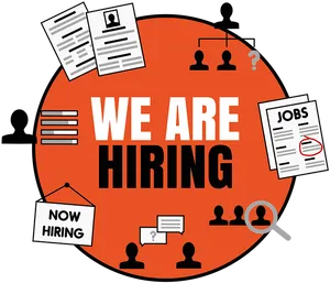 We Are Hiring Recruitment Concept PNG image