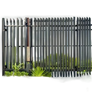 Weather-resistant Metal Fence Png 06272024 PNG image