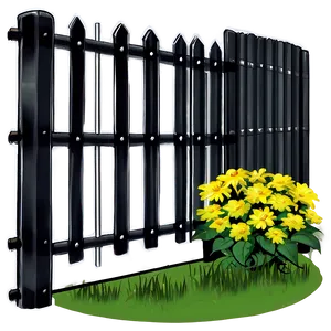 Weather-resistant Metal Fence Png 92 PNG image