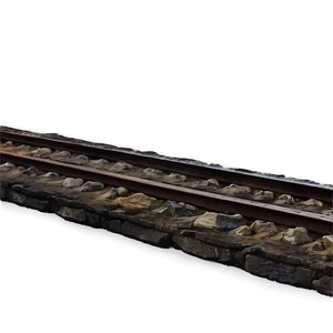 Weathered And Worn Railroad Tracks PNG Wwr
