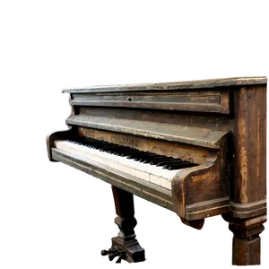 Weathered Antique Upright Piano PNG Jcc83 PNG