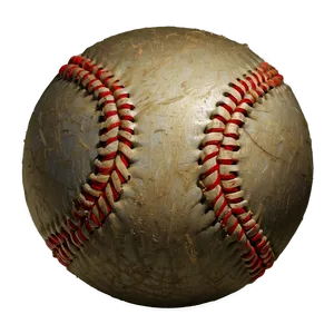 Weathered Baseball Sketch Png 1 PNG image