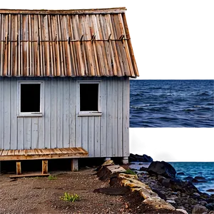 Weathered Cottage By The Sea PNG Tpf16 PNG