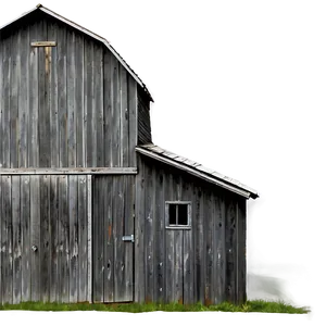 Weathered Gray Barn PNG 5 PNG