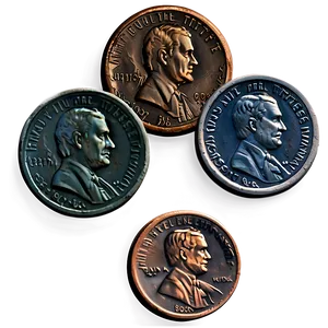 Weathered Pennies Png 06212024 PNG image