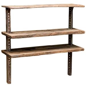 Weathered Wood Shelf Looks PNG Njx