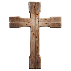 Weathered Wooden Cross Png 05252024 PNG image