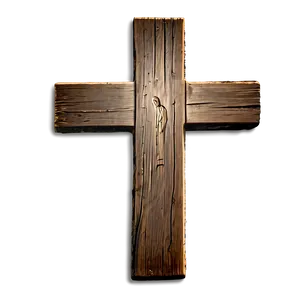 Weathered Wooden Cross PNG Ird