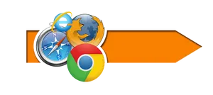 Web Browser Iconswith Arrow