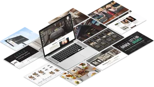 Web Design Portfolio Display PNG image
