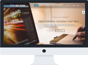 Web Design Professional Workspace PNG image